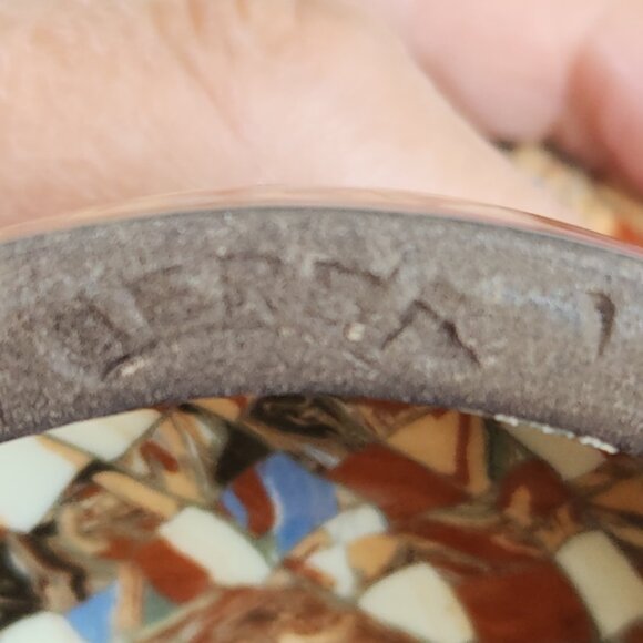 Jean Gerbino Vallauris Vase 12.5" French Mosaic Clay Inlay Pottery Vintage - Picture 11 of 16